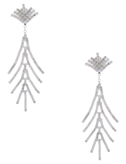 Aretes Glimmering Ears con acabado brillante cristal
