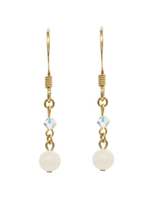 Aretes redondos perla 1