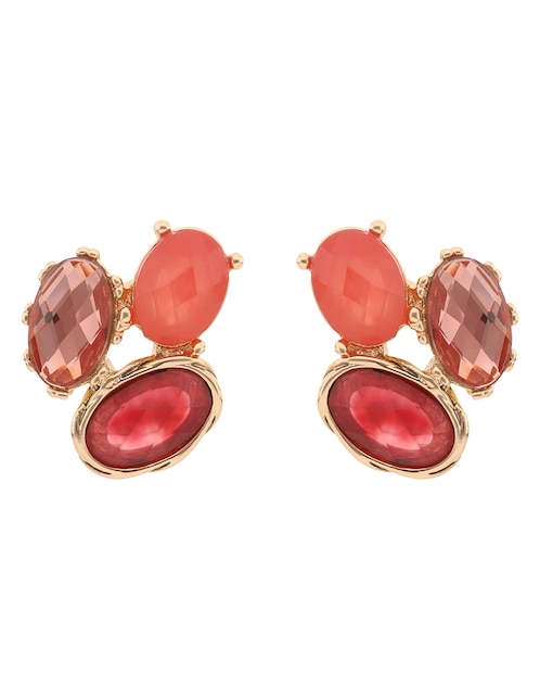 Aretes de óvalo con acabado brillante 1