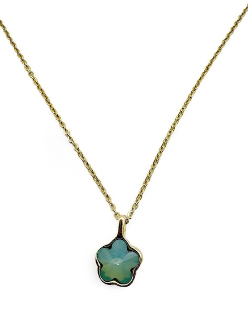Collar de flor Moon de oro laminado 10 K