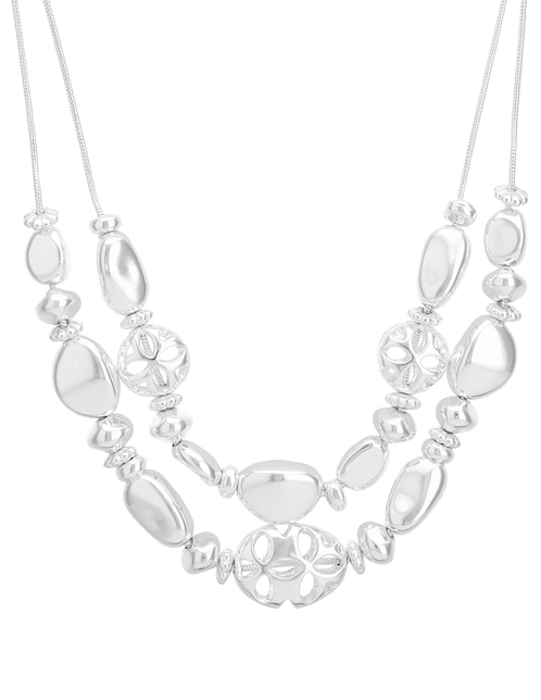 Collar Nk 16/17In Silver In Style Mltrow - Slv 1