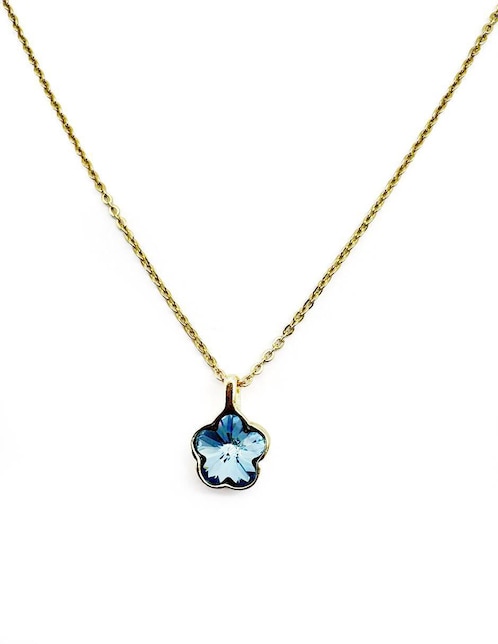Collar de flor Moon de oro laminado 10 K