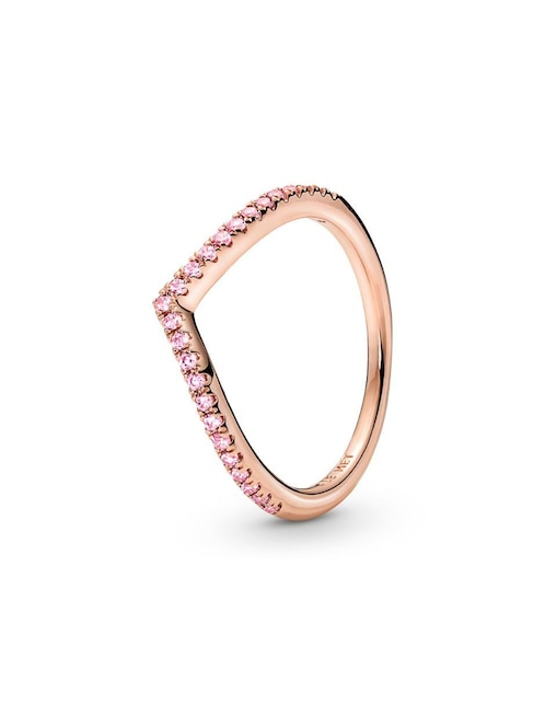 Anillo Pandora Timeless de plata P 925 zirconia cúbica con acabado baño de oro rosa