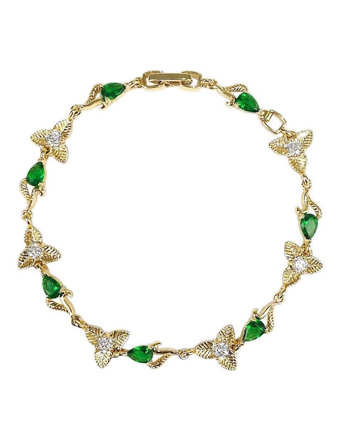 Pulsera con zirconia 18 k