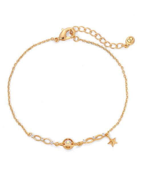Brazalete Girls Crew 18 K Galaxy con acabado chapa de oro
