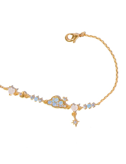 Pulsera 18 k con acabado chapa de oro 1