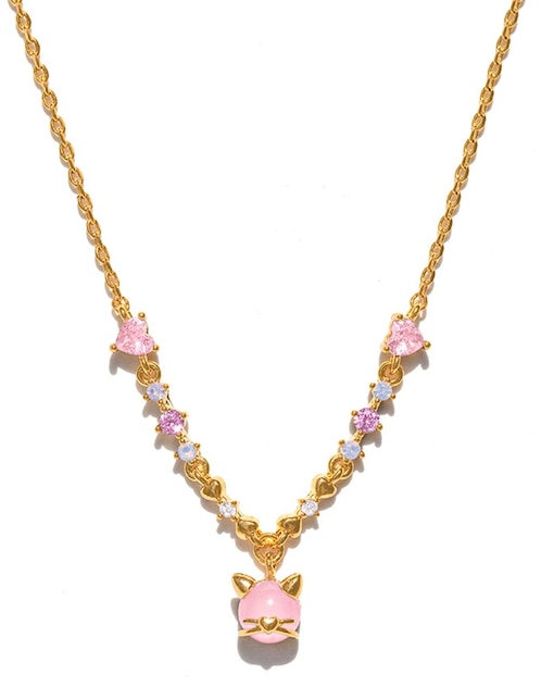 Collar de gato Kitty Kat de baño de oro 18 K 1