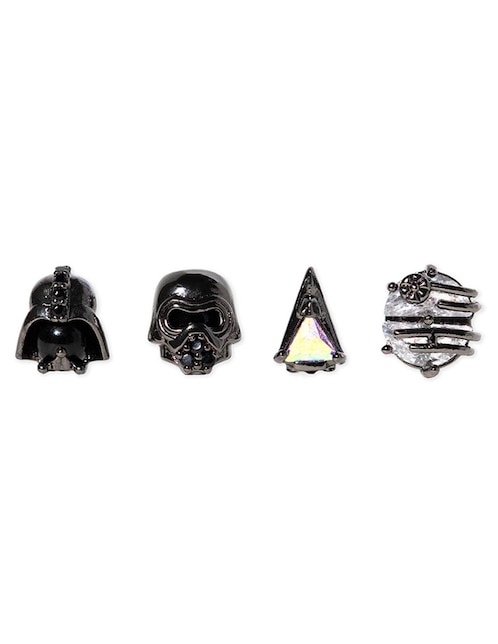 Set ear cuff Star Wars Girls Crew 18 k con acabado chapa de oro zirconia cúbica