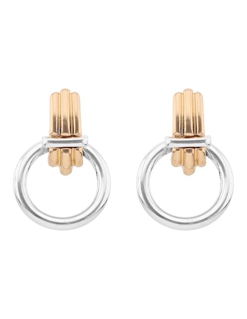 Aretes cortos Metal Crush acabado brillante 1