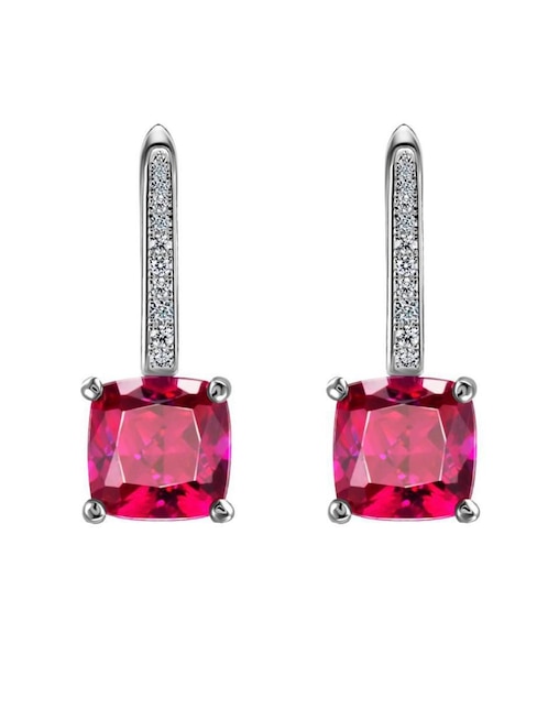 Pendientes De Moda Femeninos De Circonita Azul Aguamarina, Aretes De Clip De Color Oro Rosa Para Mujer, Aretes De Boda Cuadrados De Cristal Delicado