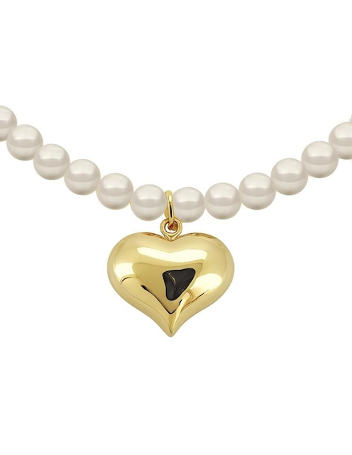 Collar de corazón Éclair 18 K 1