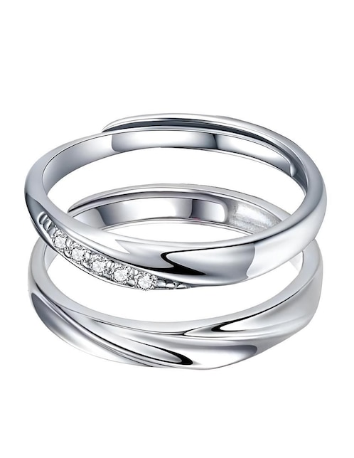 Set anillo Xtellar P 925 de plata brillante