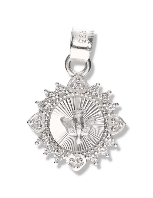 Medalla redonda Vanguardia Joyera cristo de plata P 925