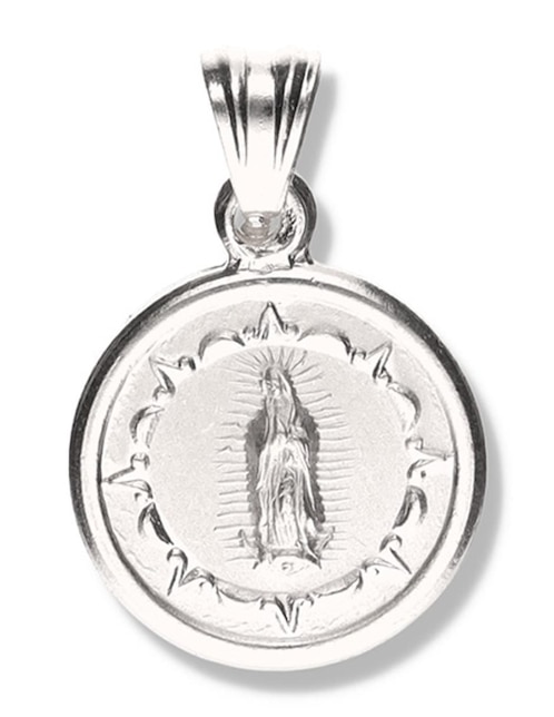 Medalla redonda Vanguardia Joyera virgen de guadalupe de plata P 925