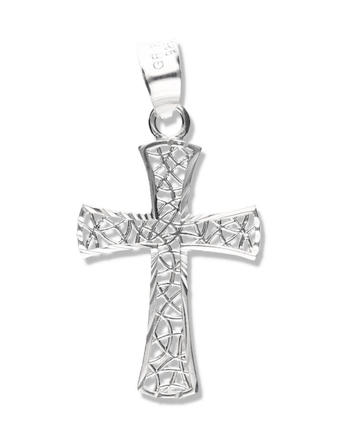 Dije de cruz Vanguardia Joyera cristo de plata P 925