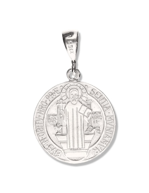 Medalla redonda Vanguardia Joyera san benito de plata P 925