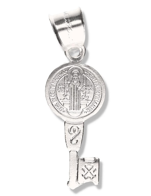 Dije de llave Vanguardia Joyera san benito de plata P 925