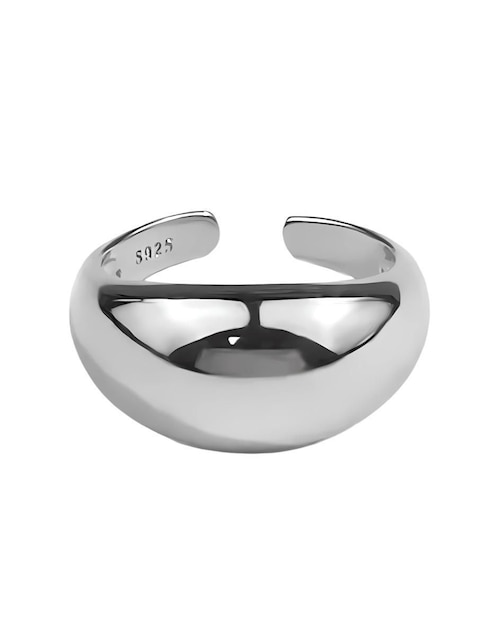 Anillo de gota Mink P 925 de plata brillante