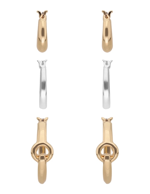 Set de aretes circulares Treasured Metal 1