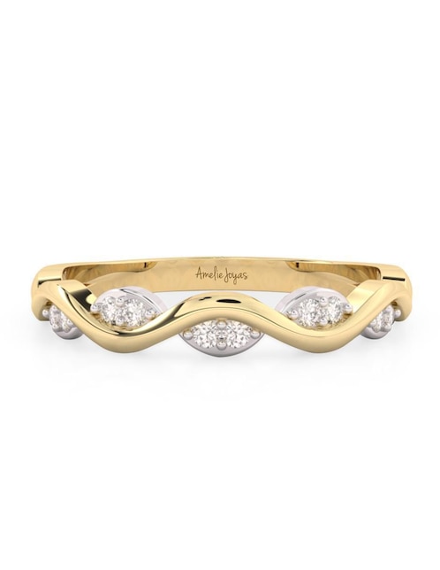 Anillo "de (si aplica)" ninguna amelie joyas sin colección  no aplica 10 k "de" oro zirconia pulido