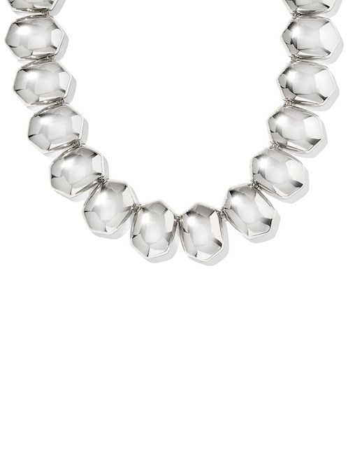 COLLAR STATEMENT KEN, UNITALLA, PLATEADO