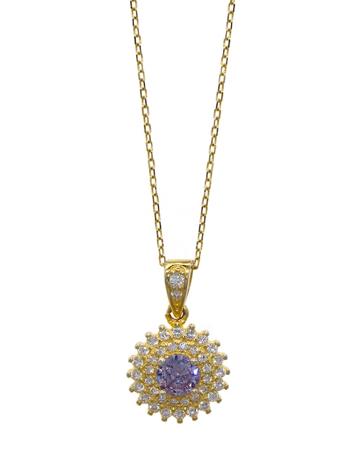 Collar con dije Pavé de plata P 925 1