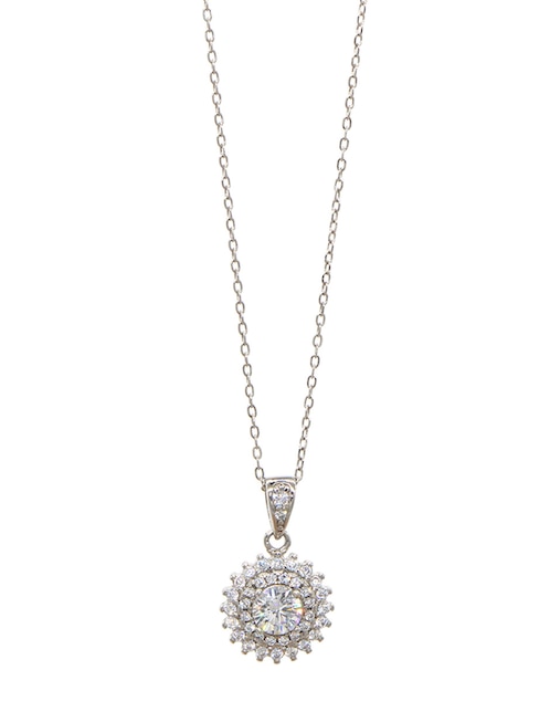 Collar con dije Pavé de plata P 925 1