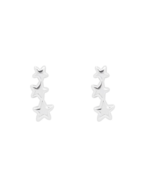 Broqueles de estrella Oro Angelus de plata P 925 con acabado brillante