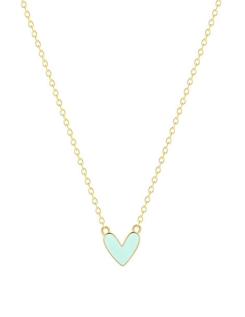 Collar de corazón Mink de plata P 925