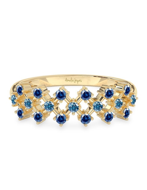 Anillo "de (si aplica)" redondo amelie joyas sin coleccion no aplica 10 k "de" oro zirconia pulido