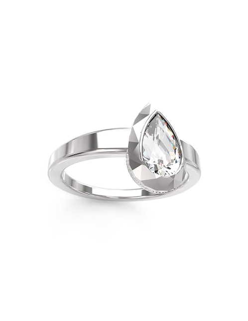 Anillo de gota Guess 4G Light circonita brillante