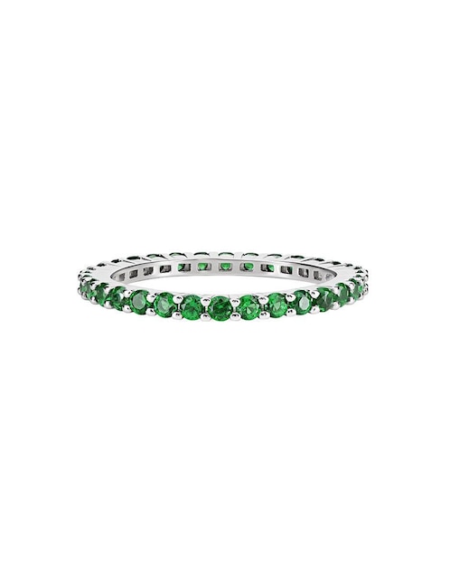 Anillo Gladkova Joyería P 925 de plata esmeralda pavé