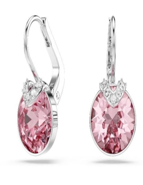 Aretes cortos Swarovski Bella con acabado brillante
