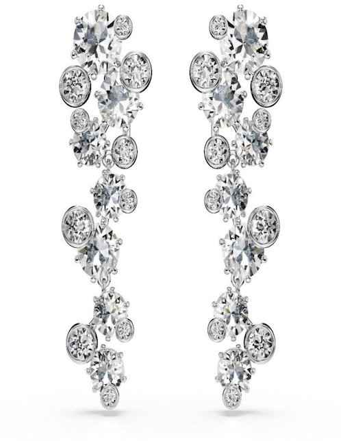 Aretes de octágono Swarovski con acabado brillante