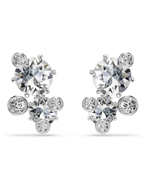 Aretes cortos Constella con acabado pavé swarovski 1