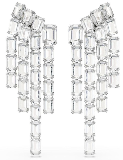 Aretes largos Millenia con acabado brillante 1