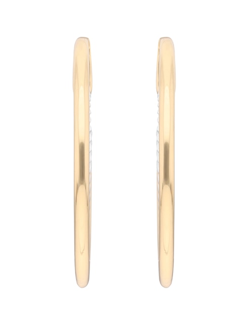 Arracadas de letra c Basic Mtl Ears F2 con acabado plateado 1