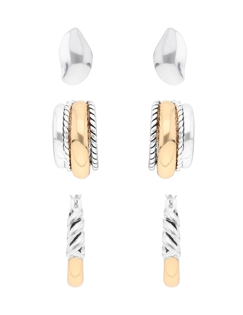 Set de aretes Mixed Tunes con acabado brillante 1