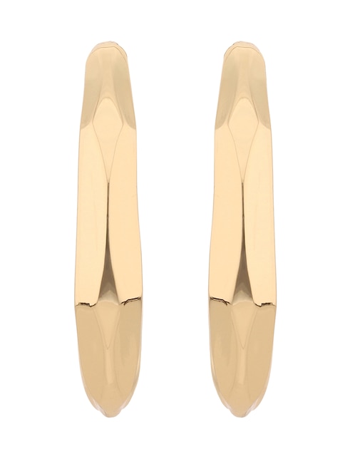 Aretes de letra c Napier con acabado brillante