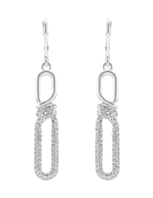 Aretes largos ovalados Social Ropes con acabado brillante 1