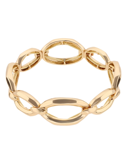 Pulsera Napier Gold Facets con acabado brillante