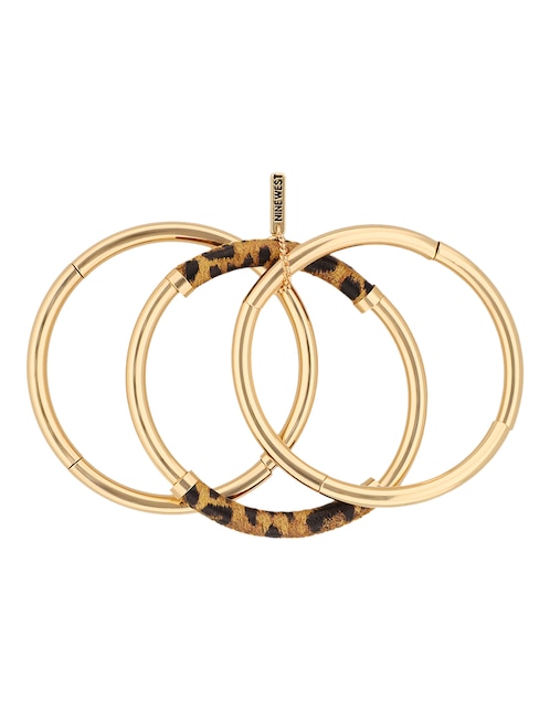 Multi-pulsera Leather Animal con acabado brillante 1