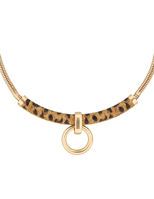 Collar con dije Leather Animal 1