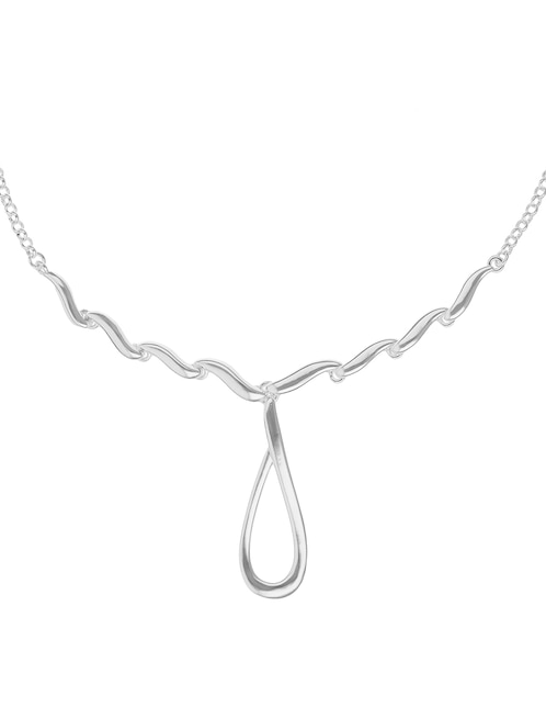 Collar de gota Smooth Silver 1