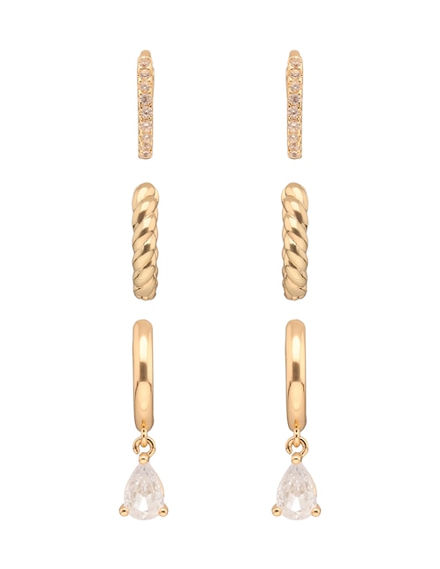 Aros Mixed & Matched con acabado texturizado cristal 1