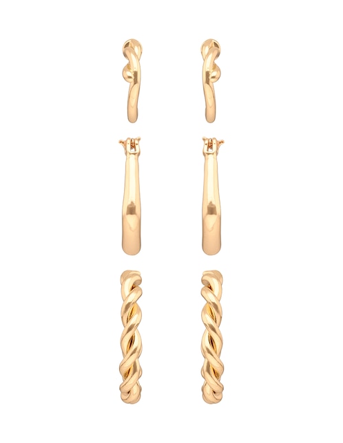 Set de aretes Mixed & Matched con acabado texturizado cristal 1
