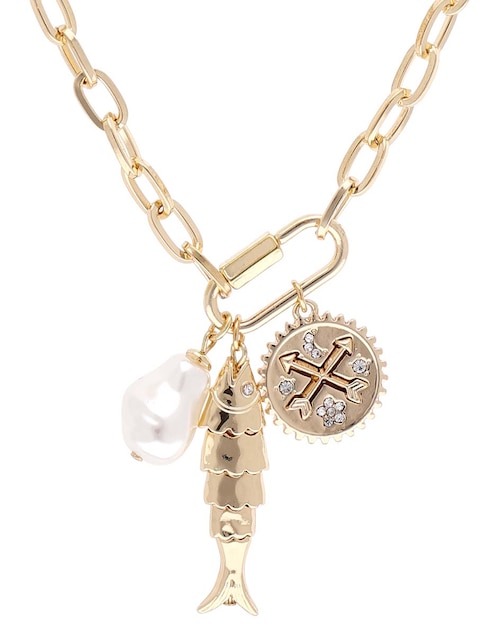 Collar con dije Golden Charms 1