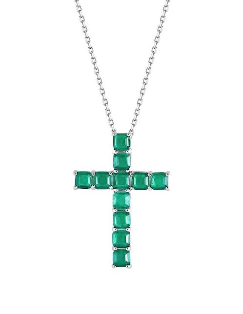 Collar de cruz de plata 1