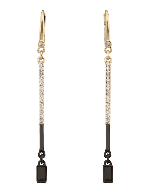 Aretes largos Dkny Millie con acabado pavé cristal