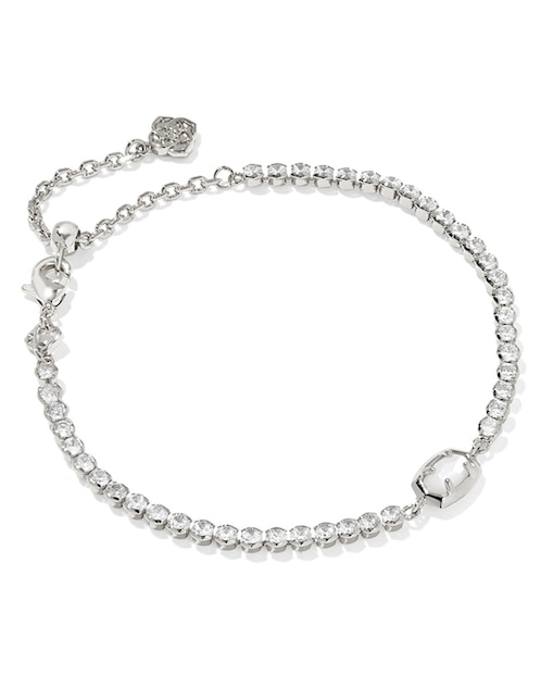 Imagen de producto Pulsera Kendra Scott con madre perla 14 K con acabado baño rodio